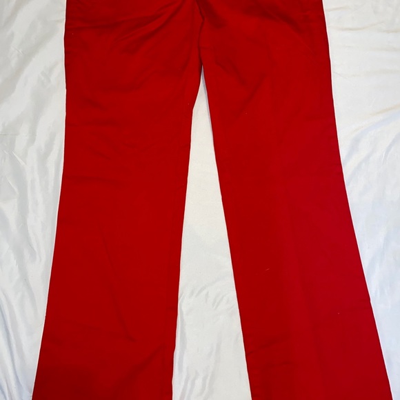 Ann Taylor Loft flared red pants size 2 - Picture 2 of 8